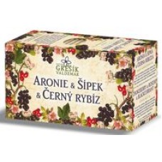 Grešík Ovocný čaj Aronie & Šípek & Černý rybíz 20 x 2g